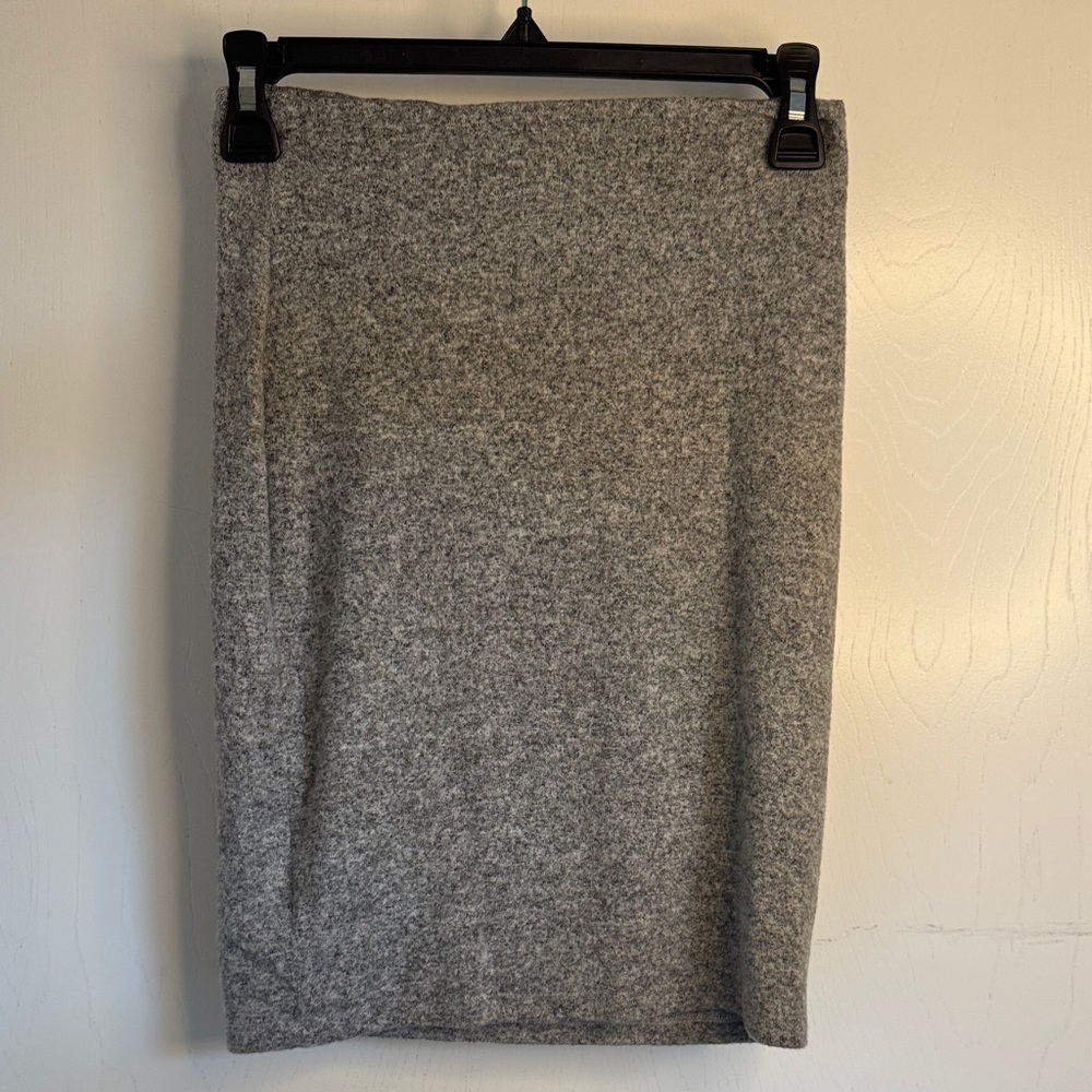 Lulu's Heather Gray Pencil Skirt 0547